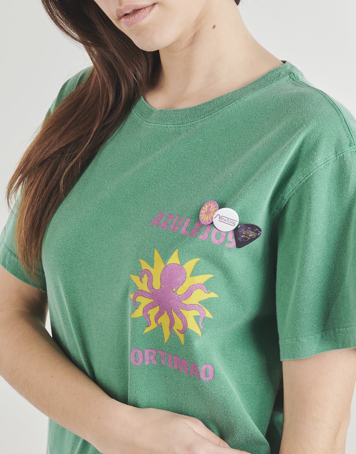 Women's T-Shirts Newtone Green