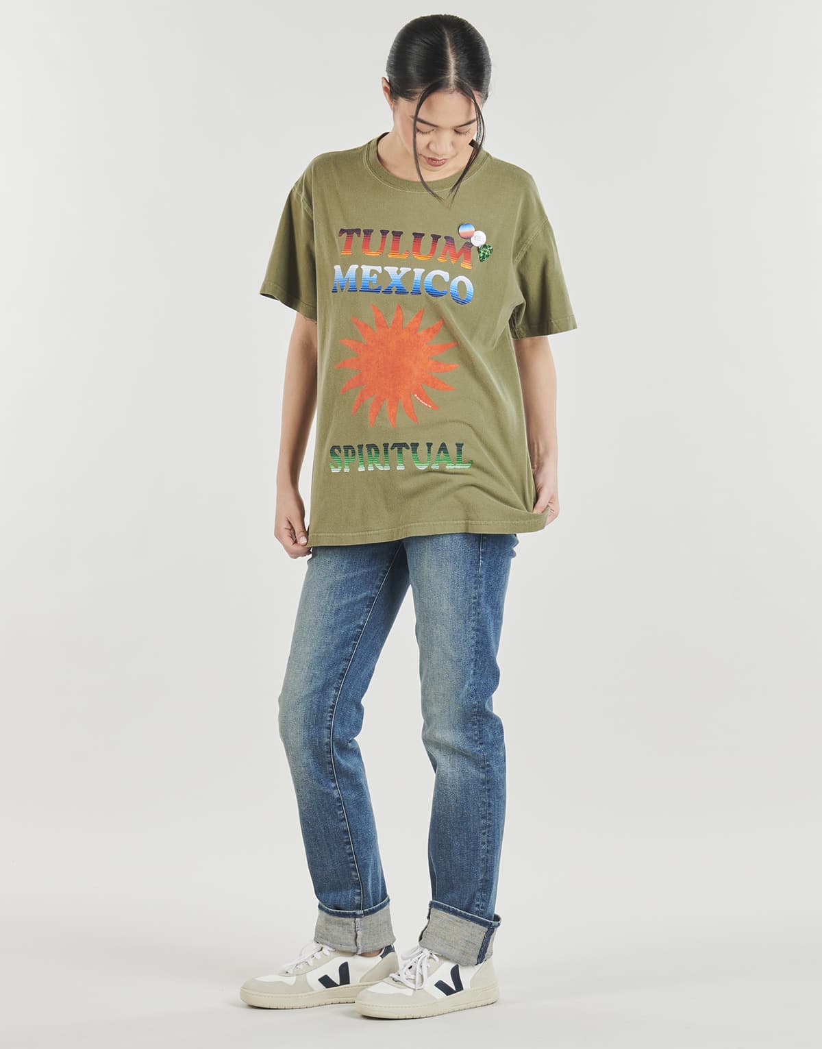 Women's T-Shirts Newtone Khaki