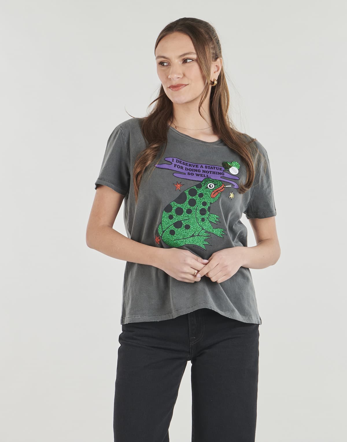 Women's T-Shirts Newtone Gray