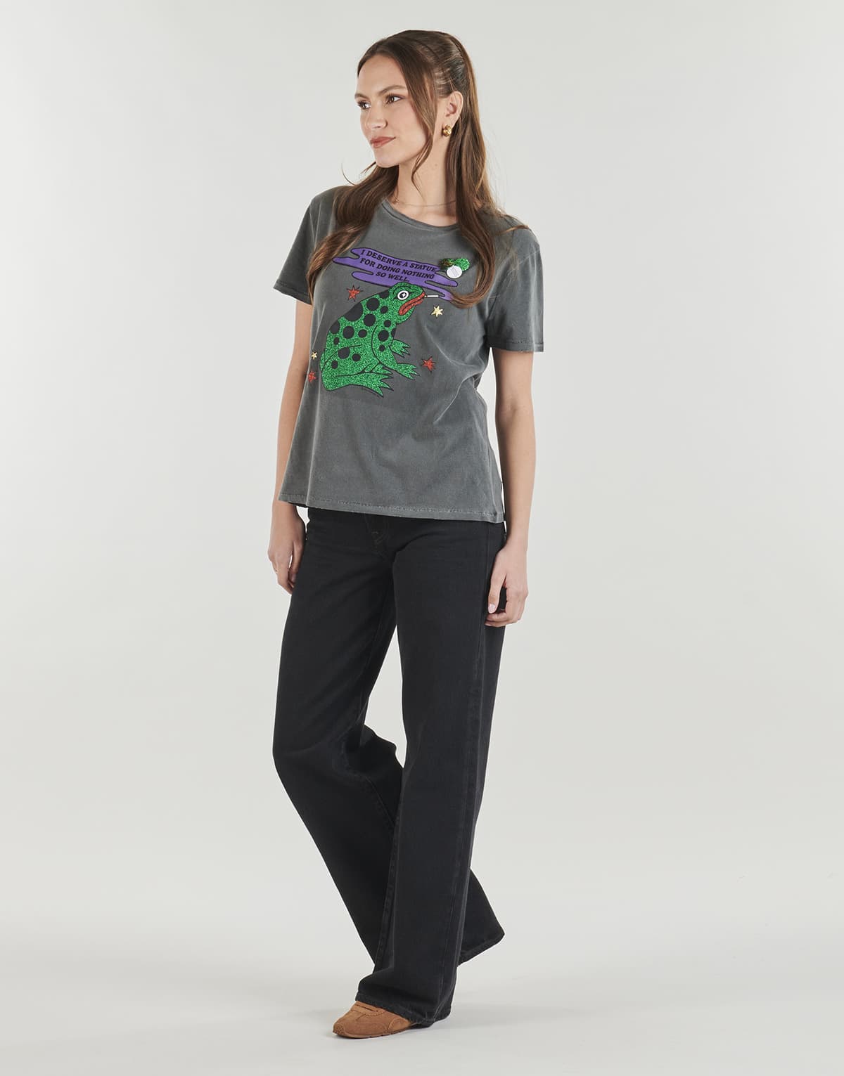 Women's T-Shirts Newtone Gray