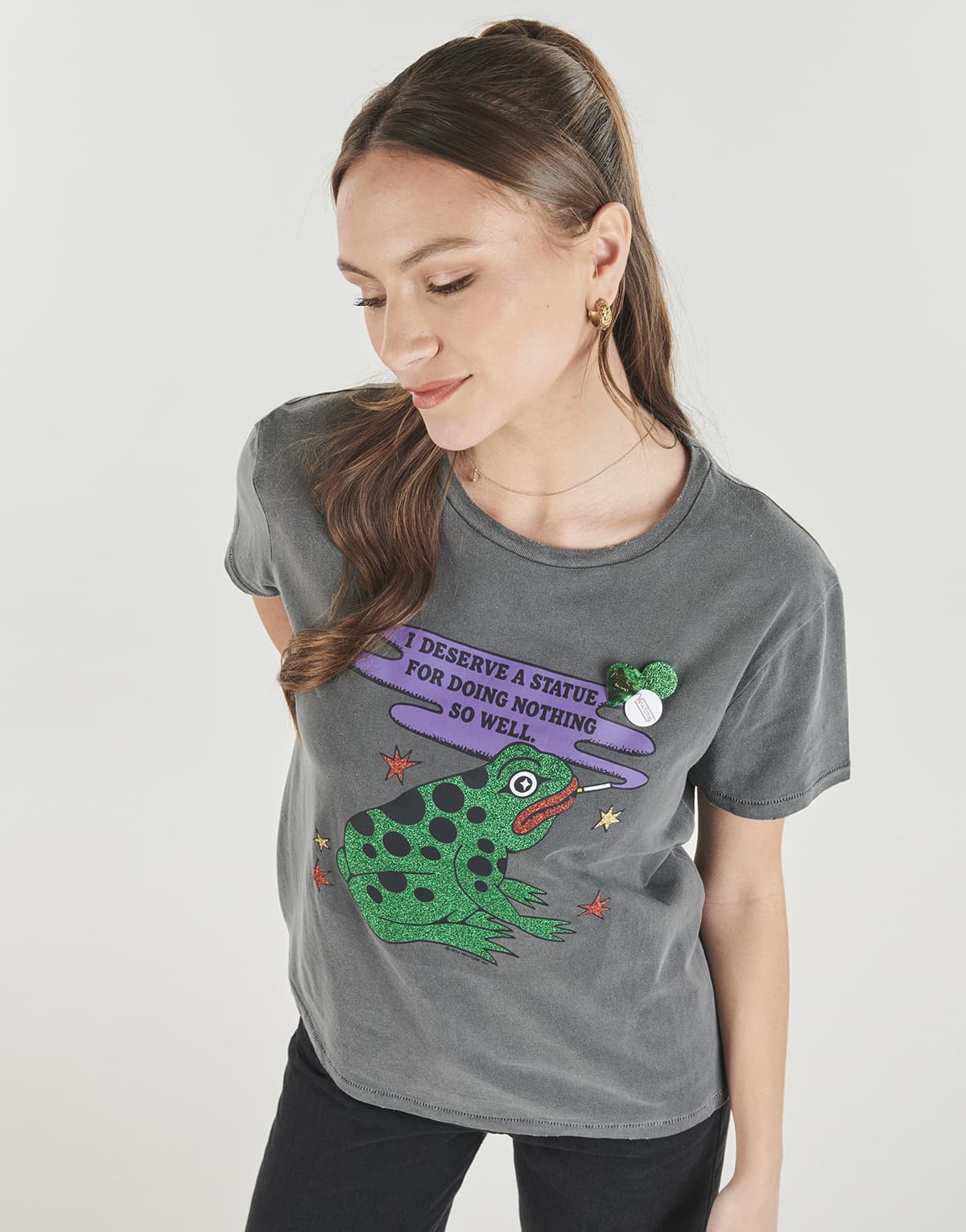 Women's T-Shirts Newtone Gray