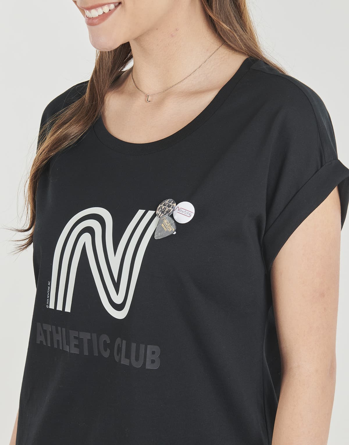 Women's T-Shirts Newtone Black