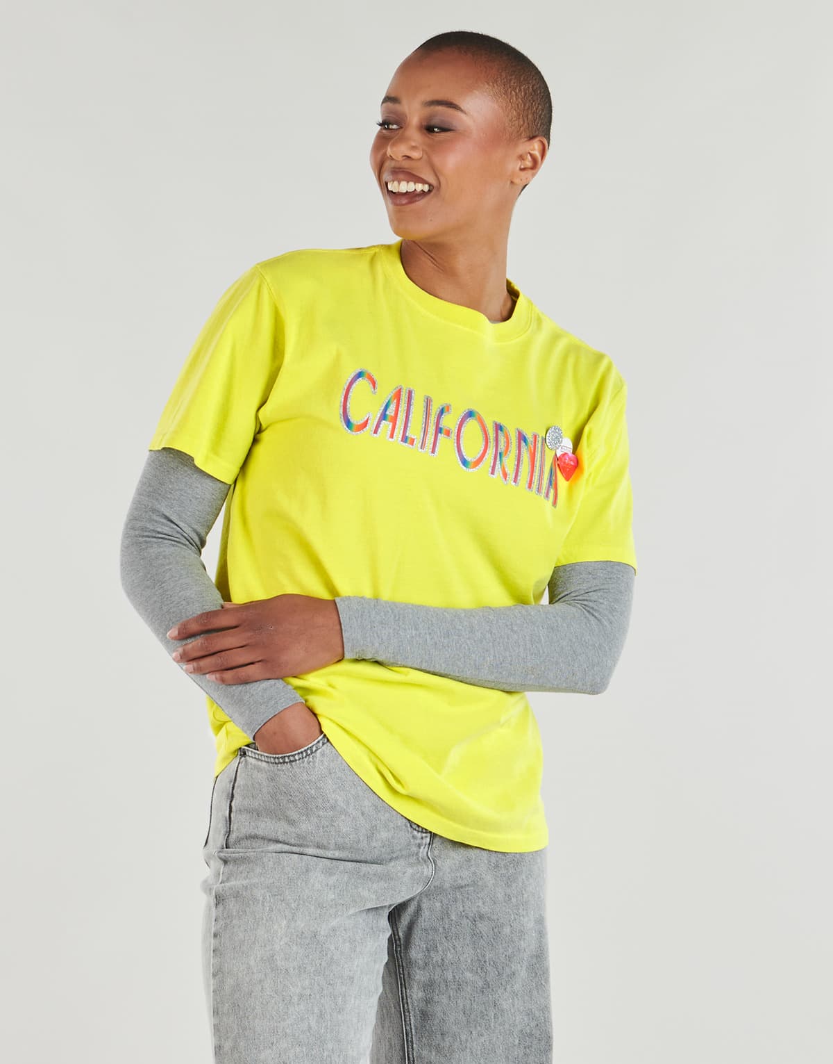 Women's T-Shirts Newtone Yellow