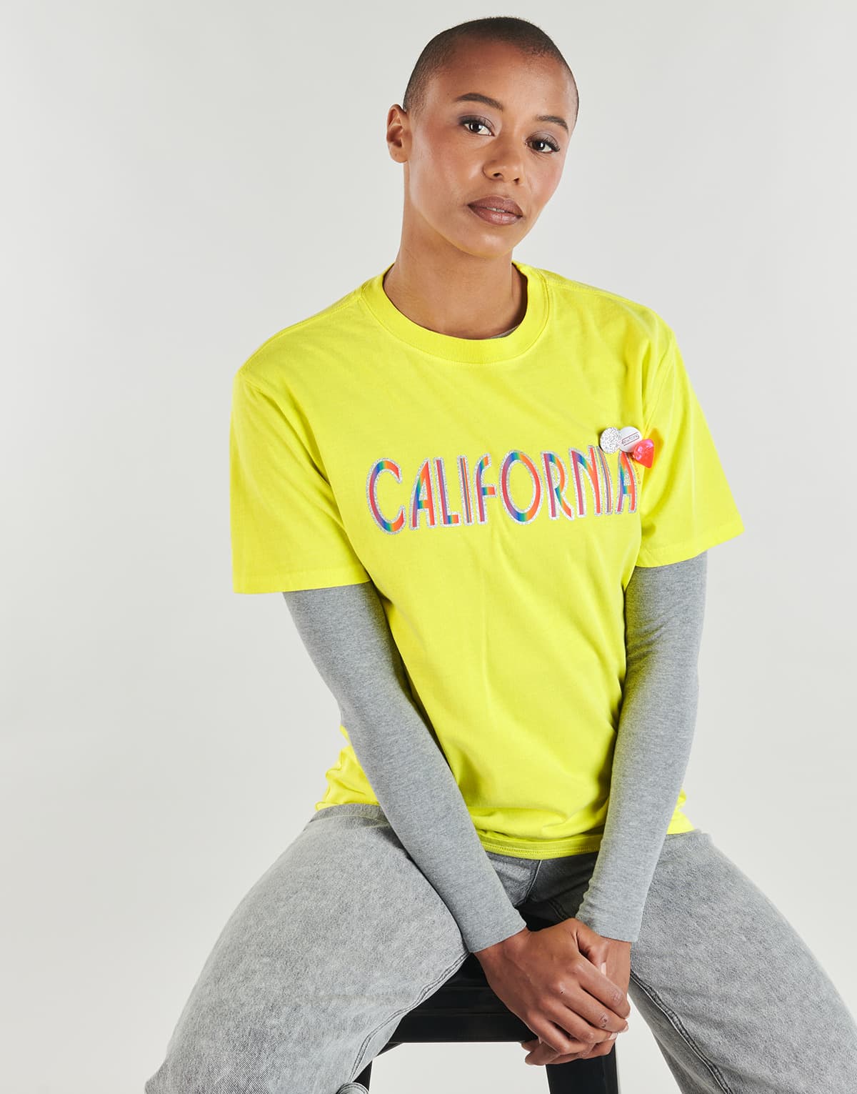Women's T-Shirts Newtone Yellow