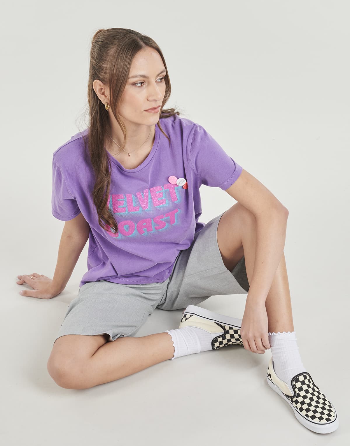 Women's T-Shirts Newtone Purple