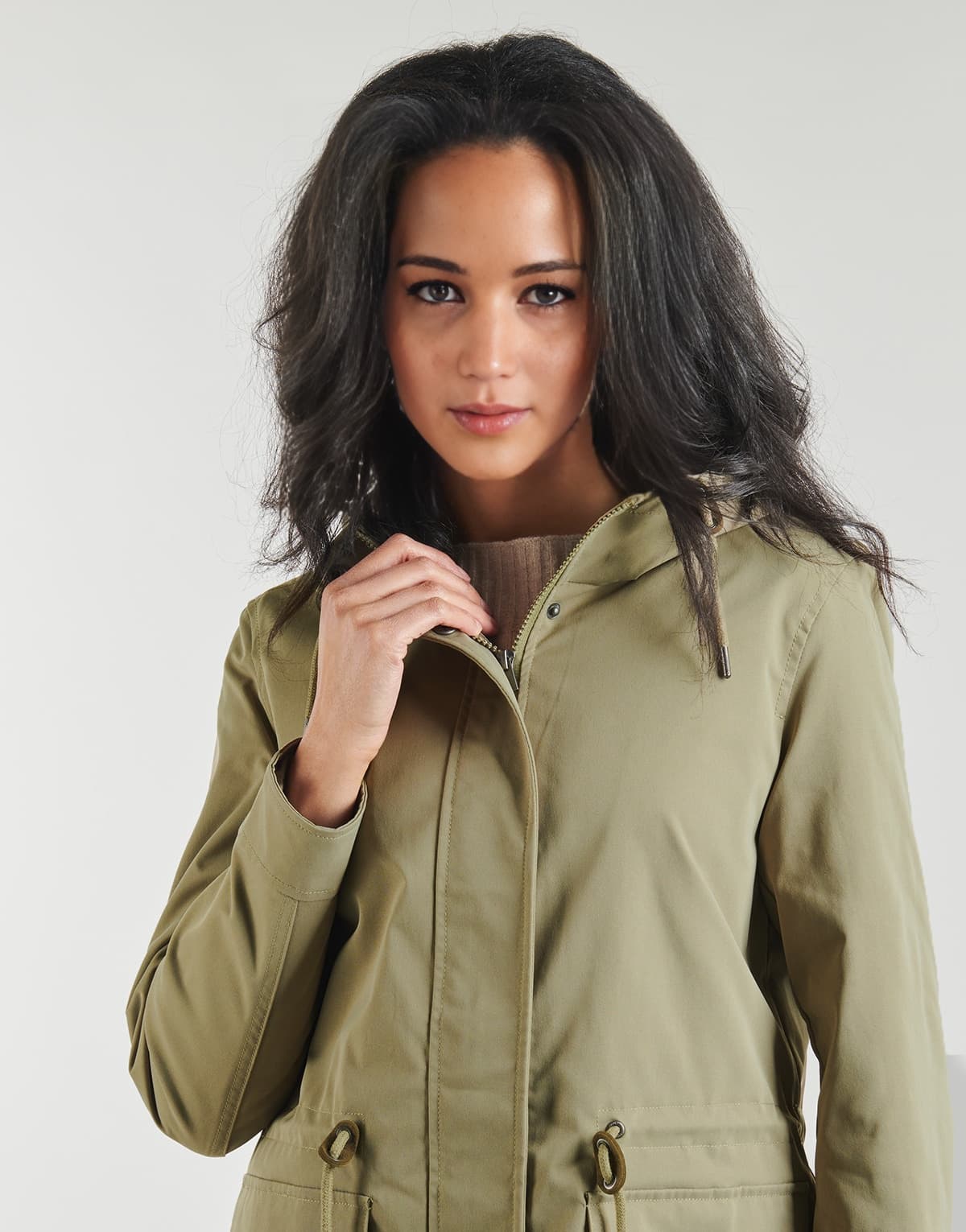 Women's Parkas Only Green