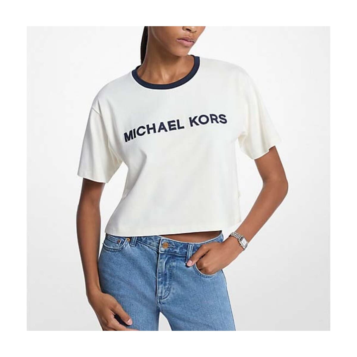T-shirt με κοντά μανίκια MICHAEL Michael Kors Camisetas Mujer Modèle Mf551wn2zu