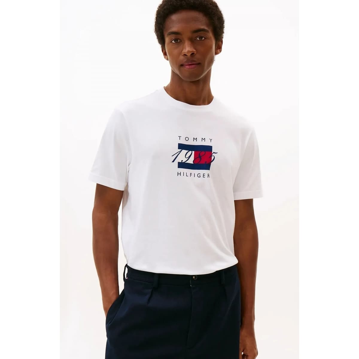 Men's T-Shirts Tommy Hilfiger White