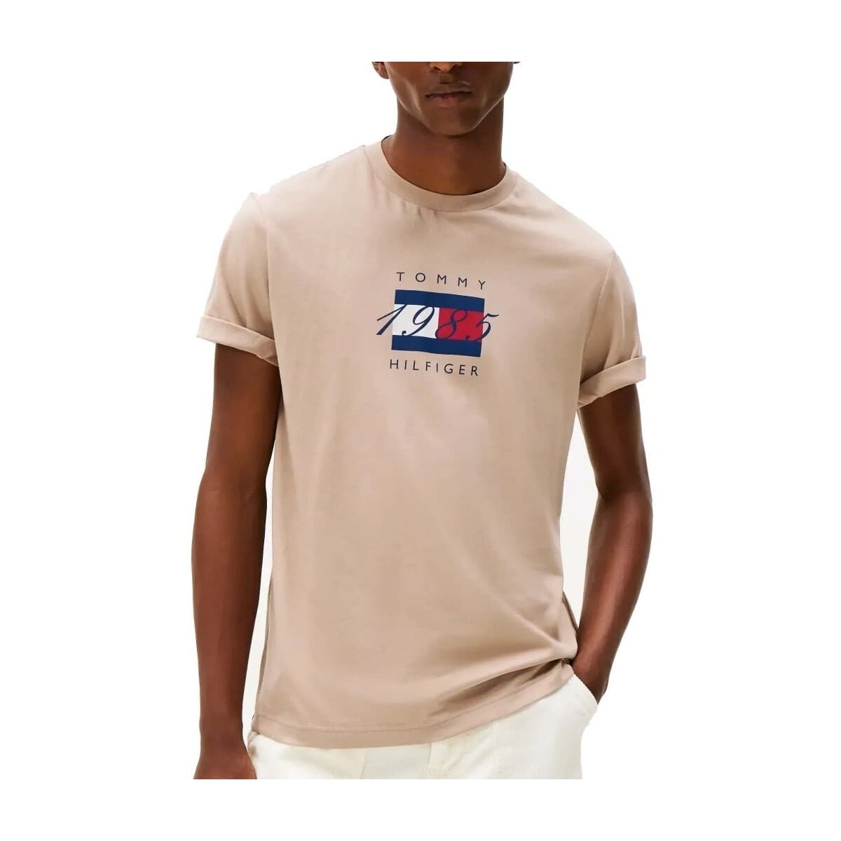 Men's T-Shirts Tommy Hilfiger Beige