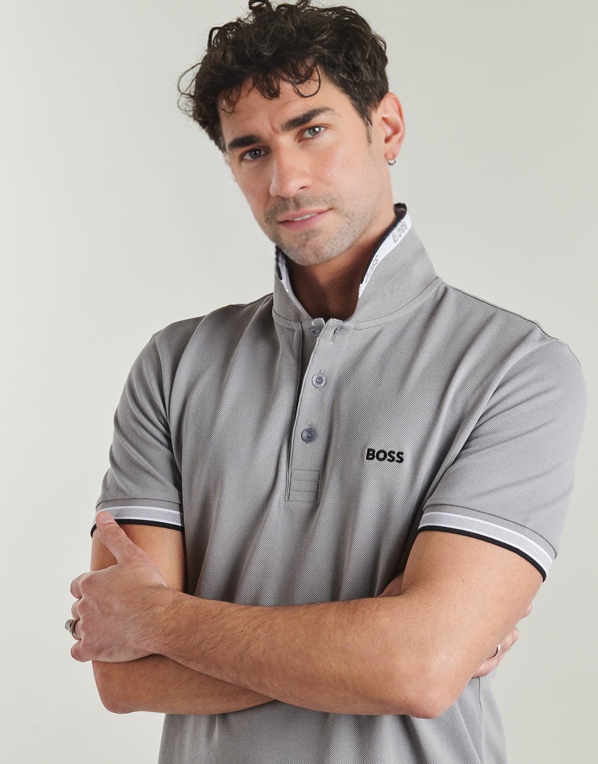 Men's Polo Shirts BOSS Gray