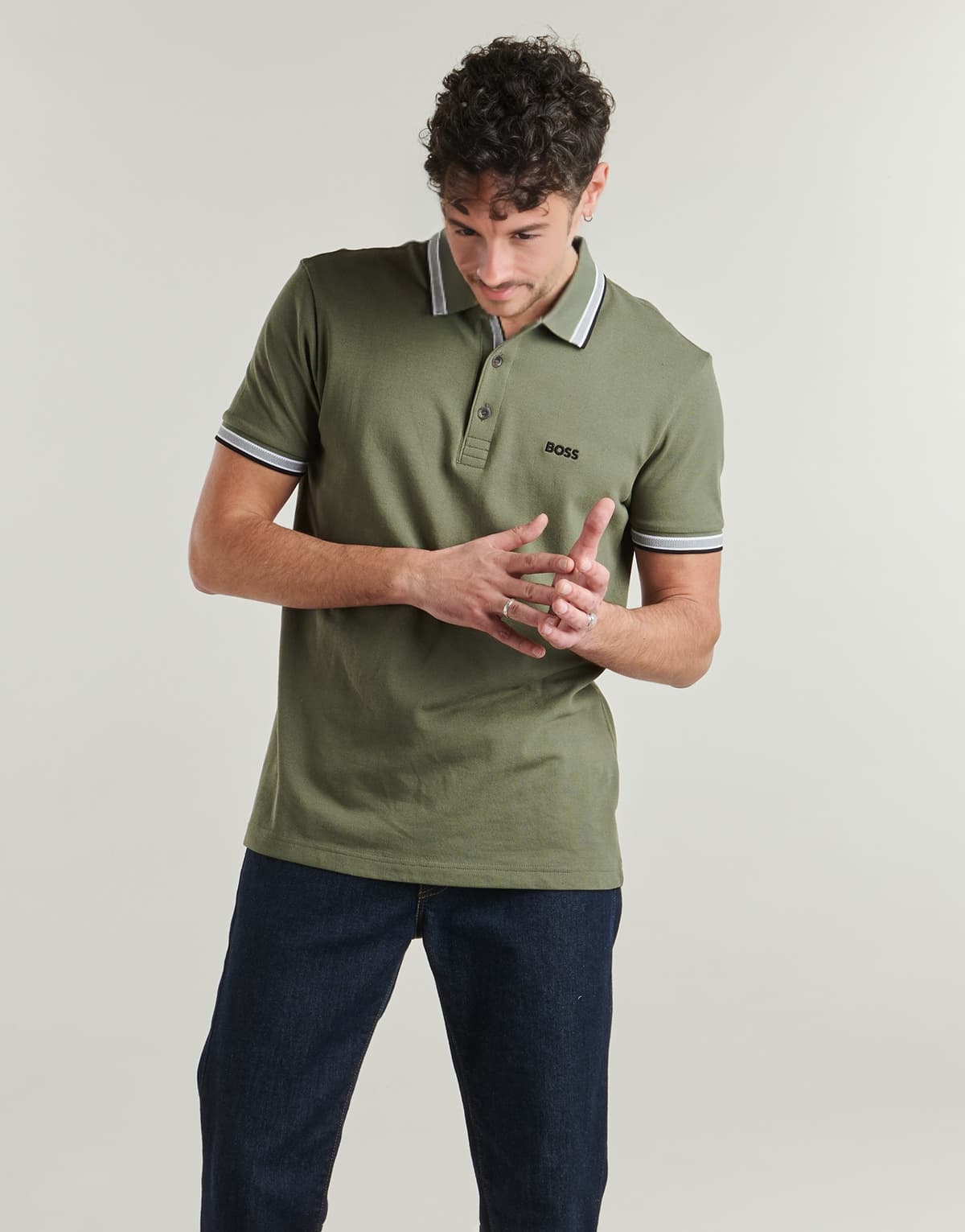 Men's Polo Shirts BOSS Khaki
