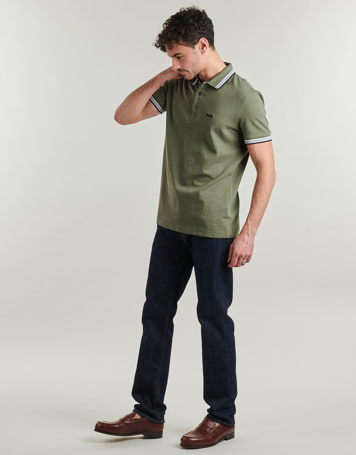 Men's Polo Shirts BOSS Khaki