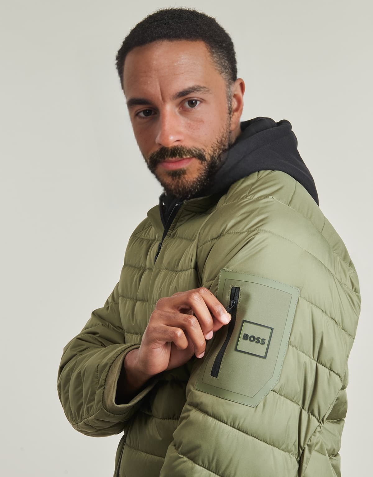 Men's Jackets BOSS Khaki