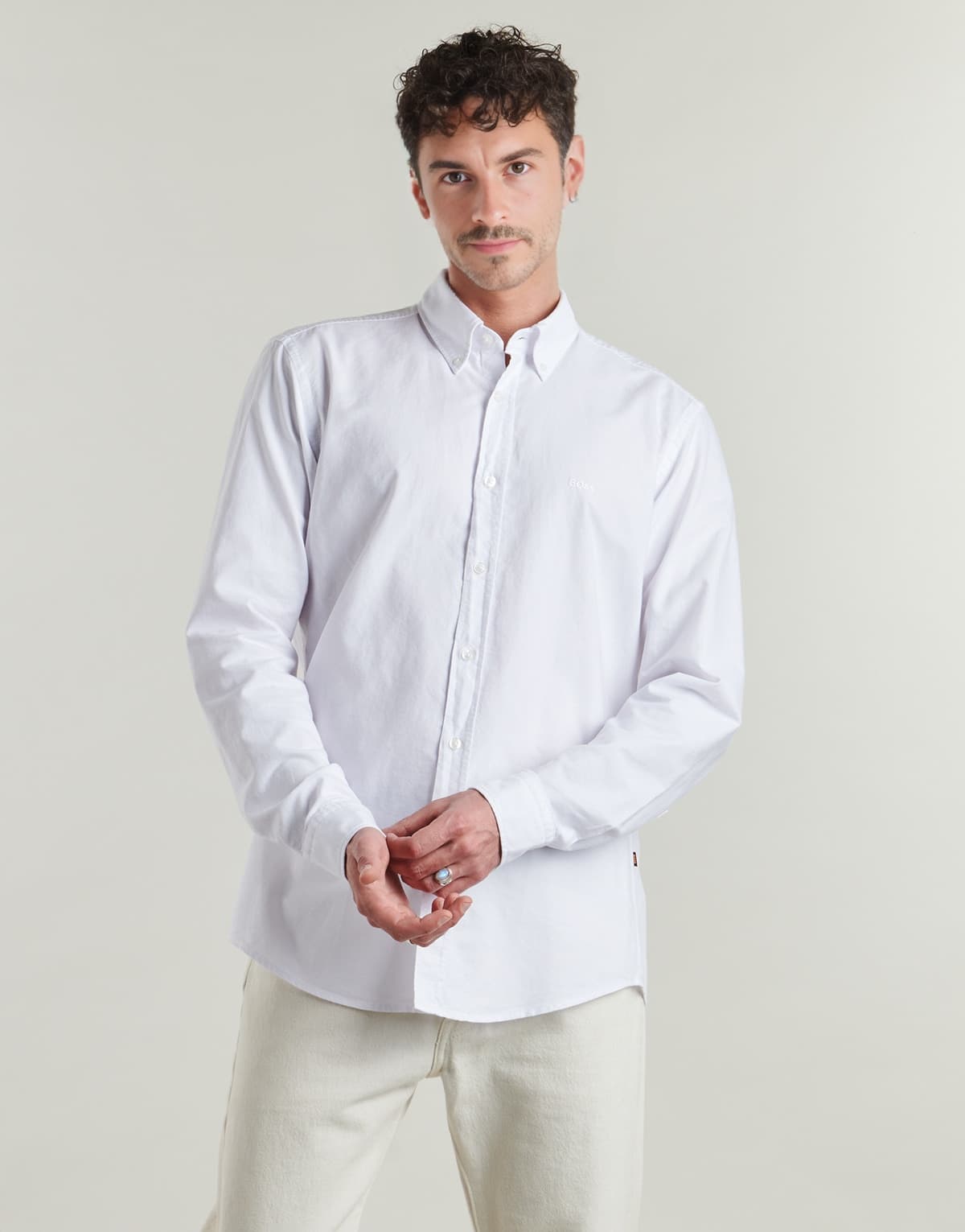 Men's Shirts BOSS White