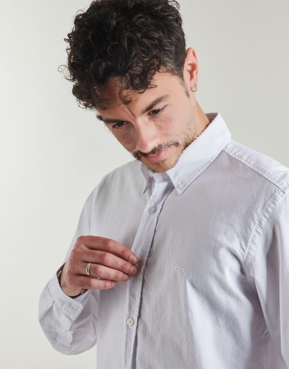 Men's Shirts BOSS White