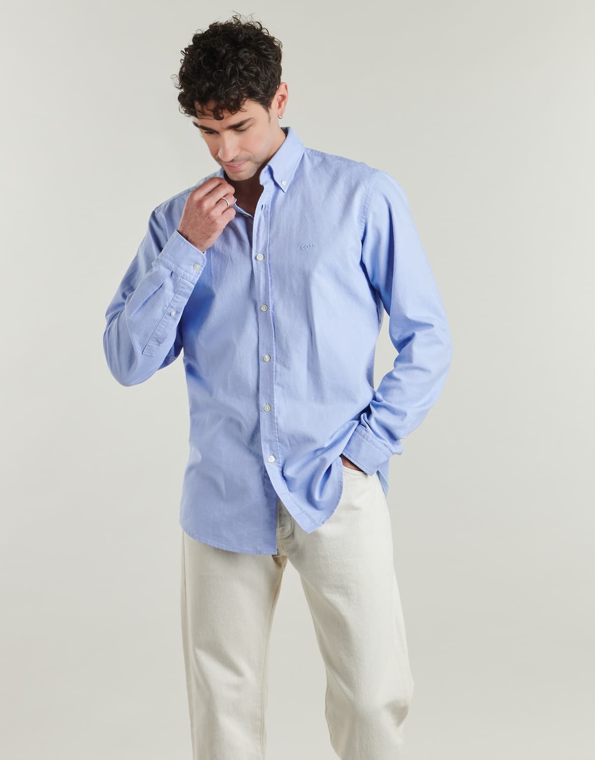Men's Shirts BOSS Blue
