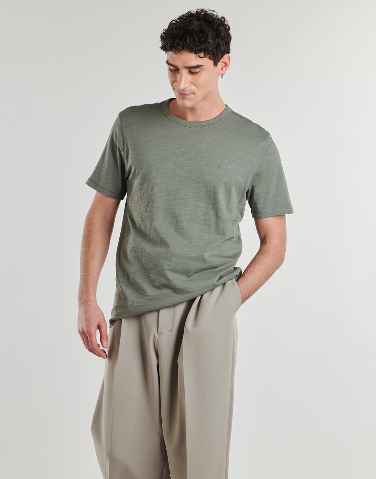 Men's T-Shirts BOSS Khaki