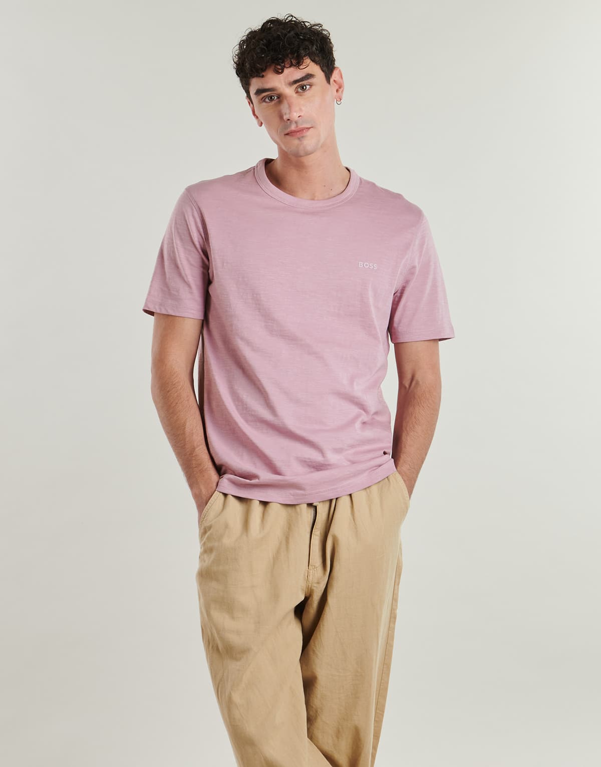 Men's T-Shirts BOSS Pink
