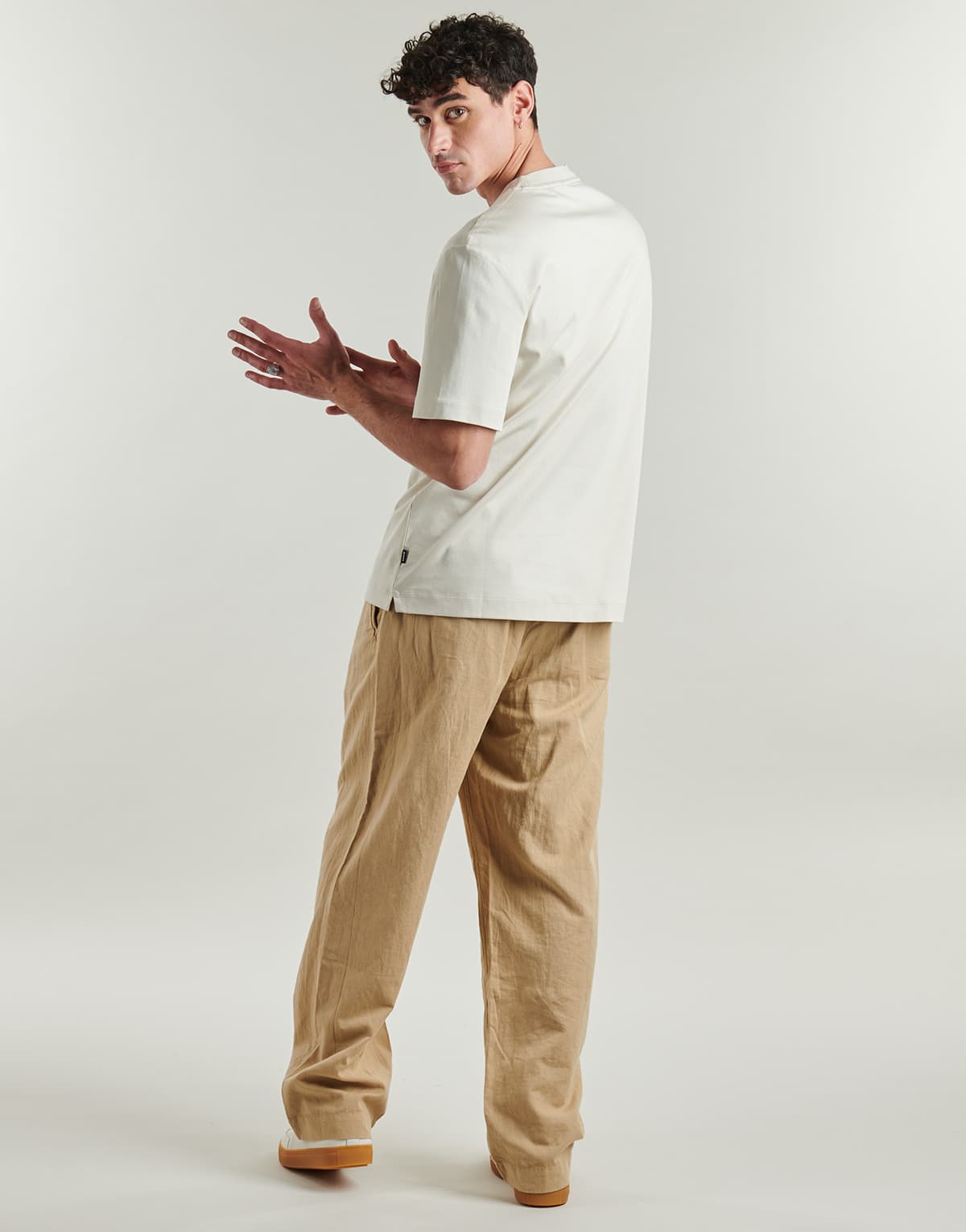 Men's T-Shirts BOSS Beige