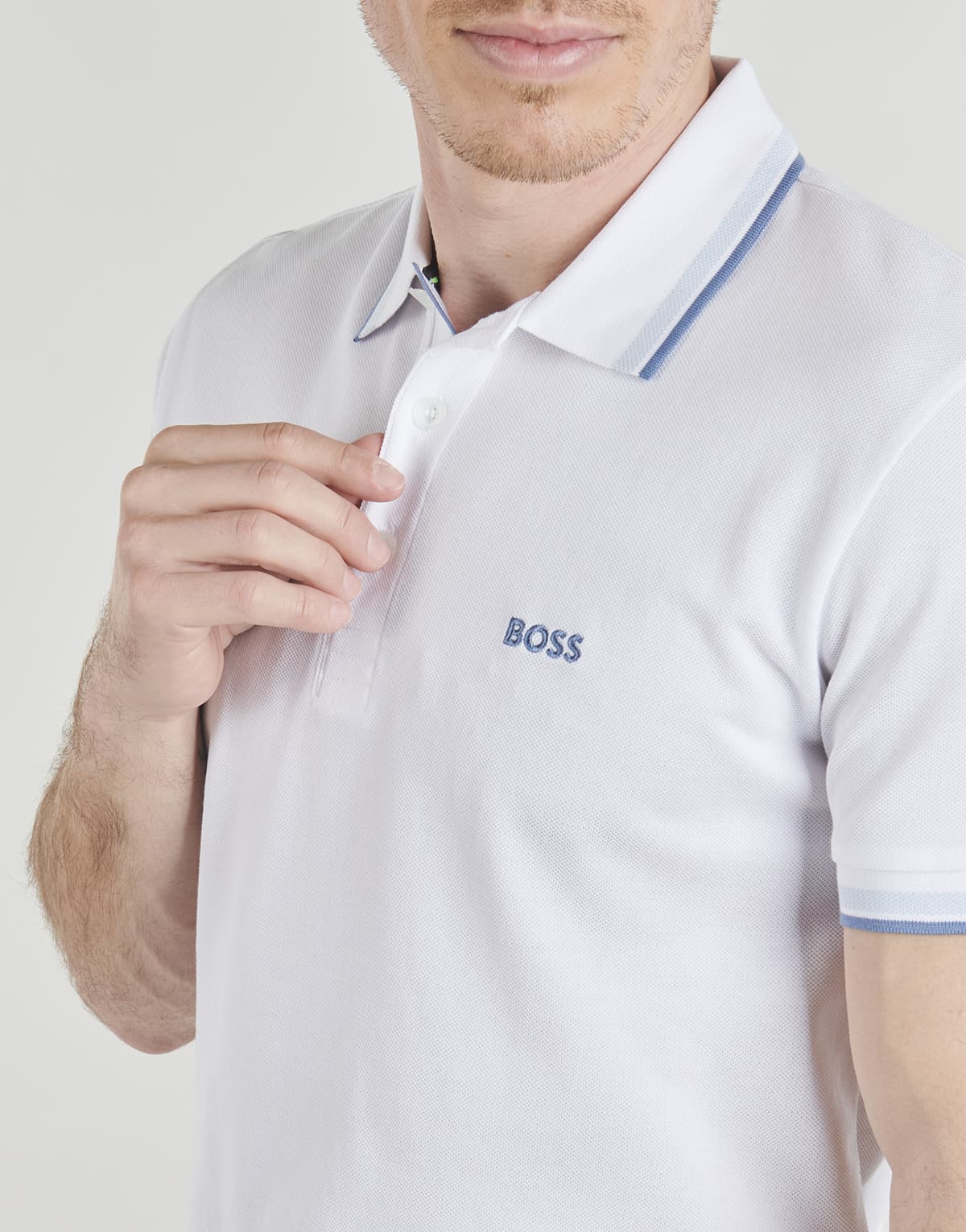 Men's Polo Shirts BOSS White