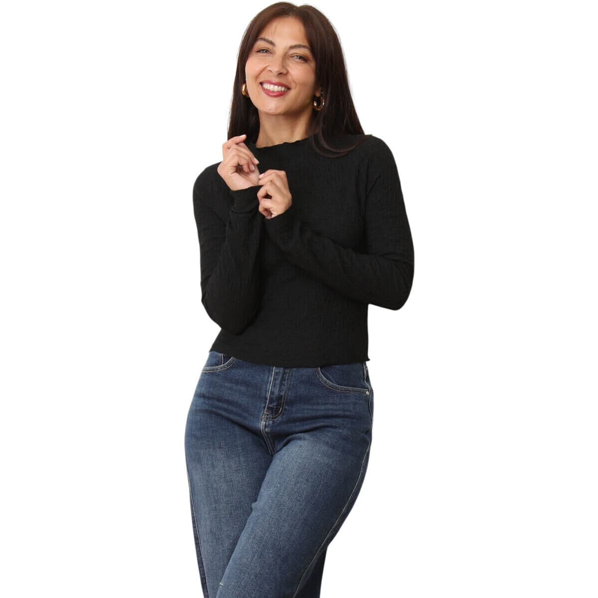 Μπλουζάκια με μακριά μανίκια La Modeuse 76145_P180247