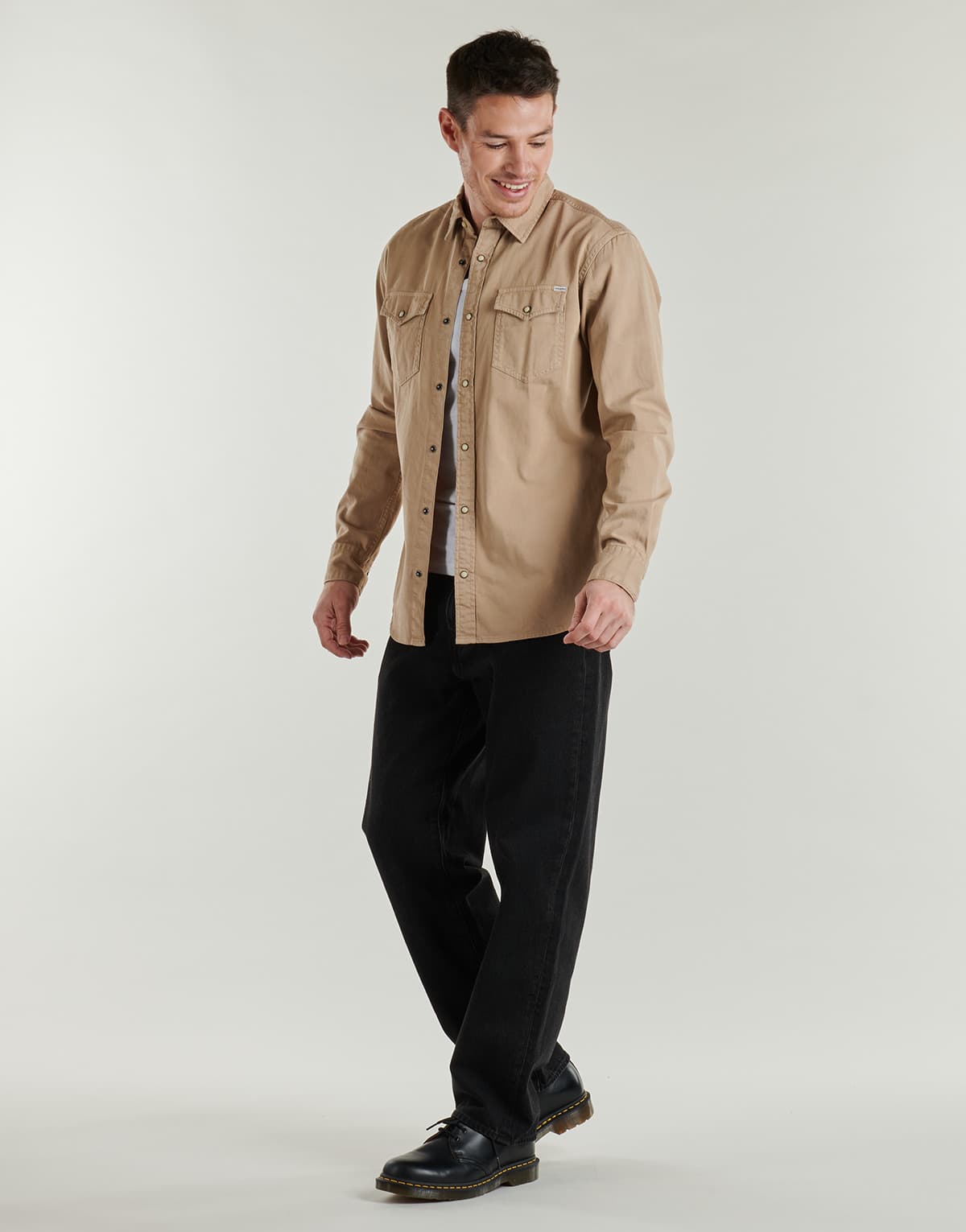 Men's Shirts Jack & Jones Beige