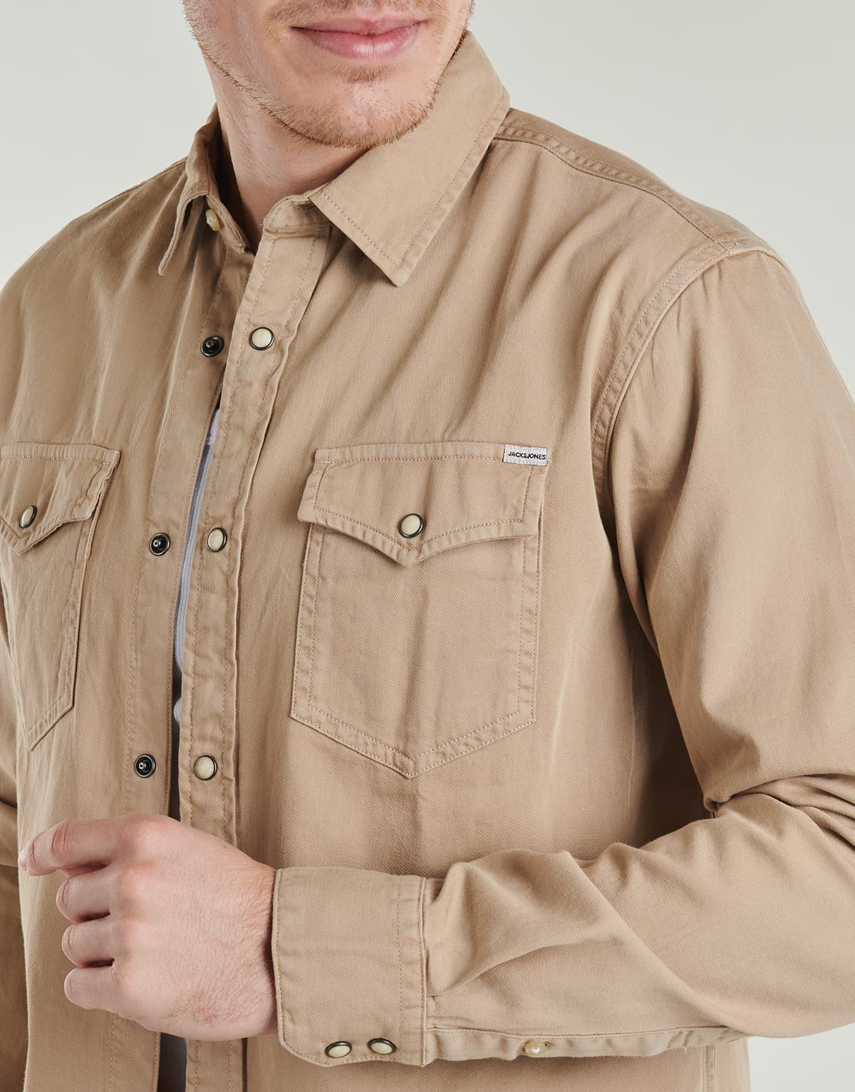 Men's Shirts Jack & Jones Beige