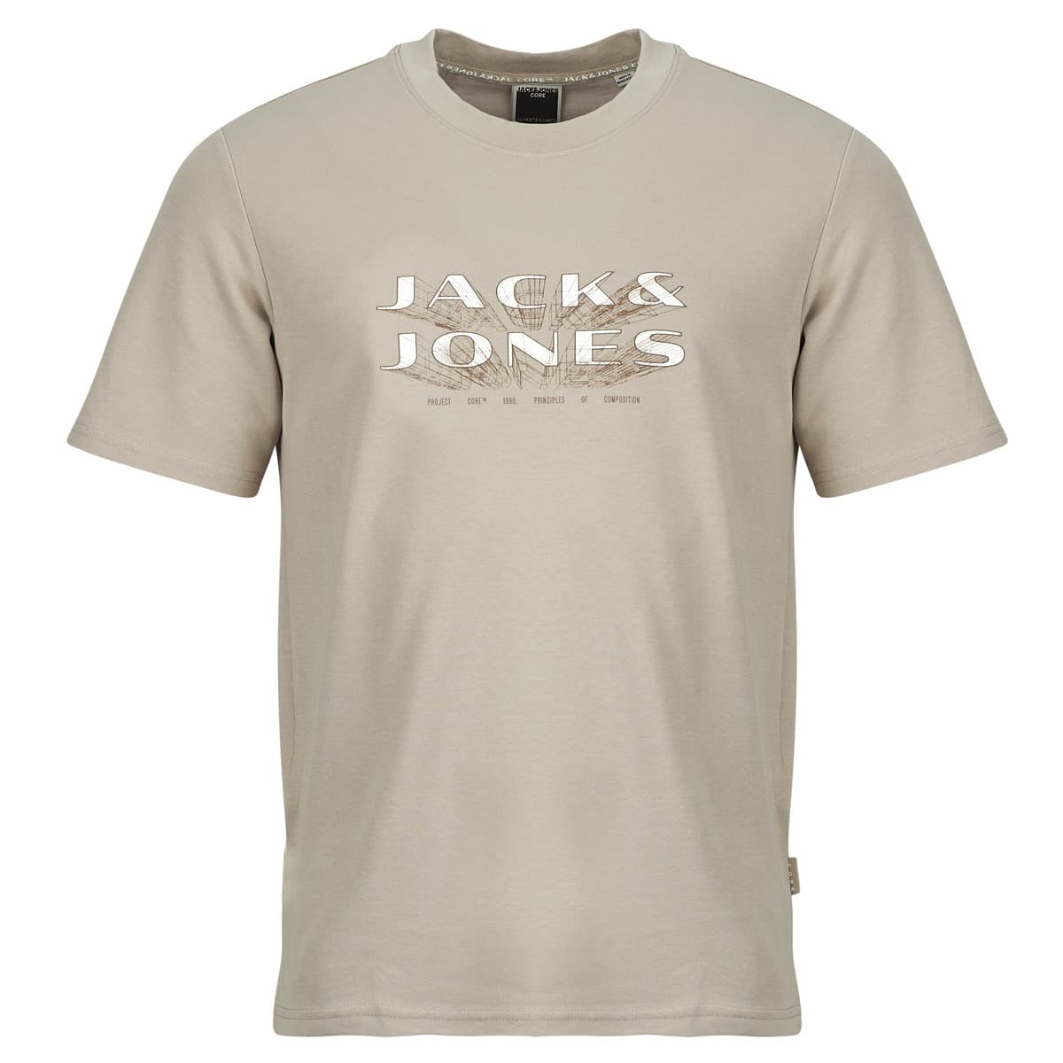 Men's T-Shirts Jack & Jones Beige