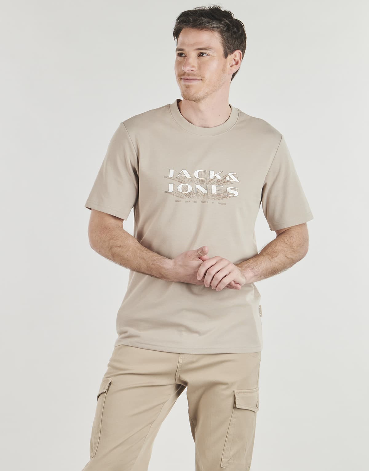 Men's T-Shirts Jack & Jones Beige