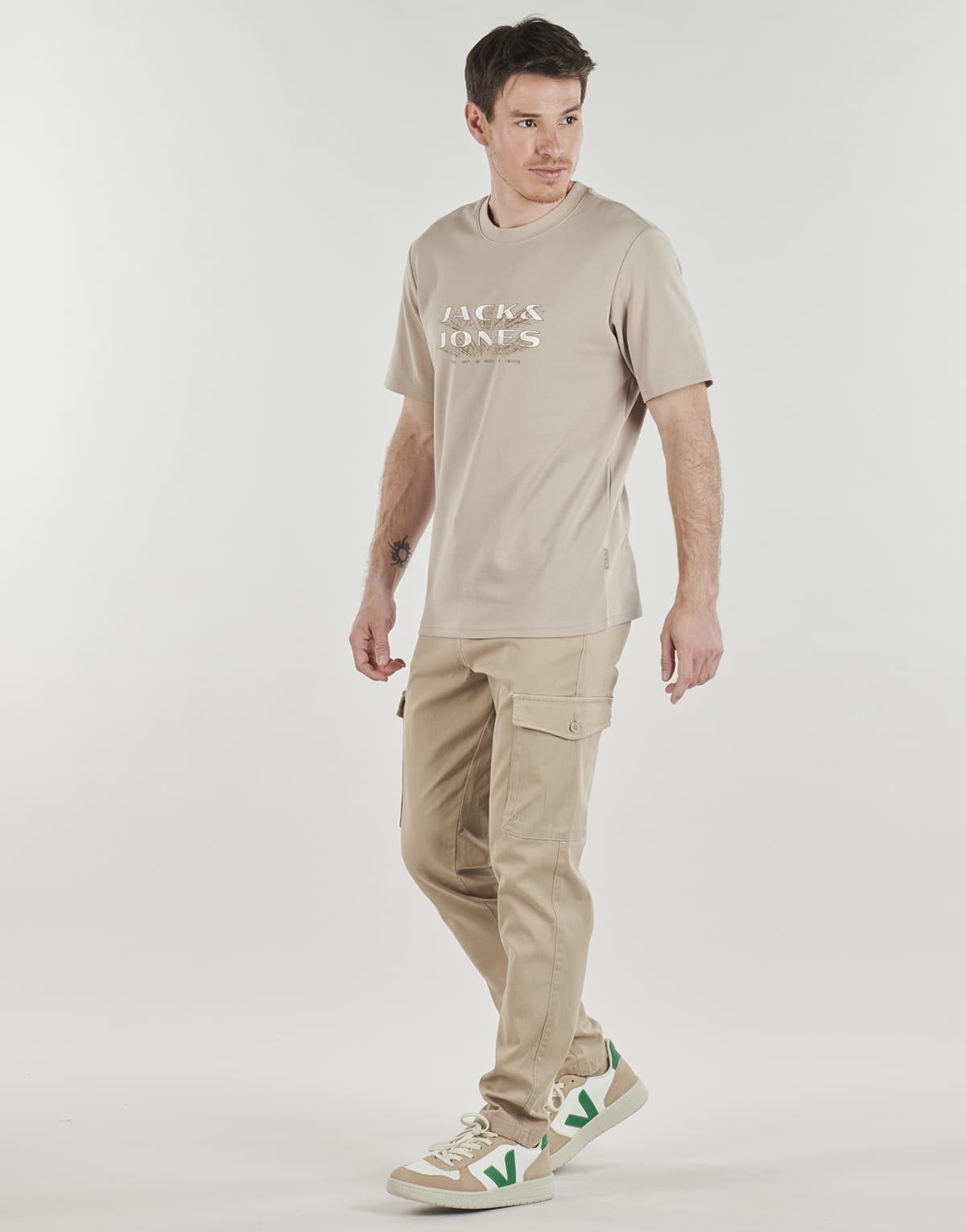 Men's T-Shirts Jack & Jones Beige