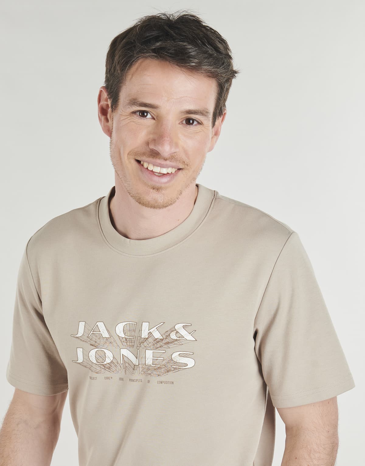 Men's T-Shirts Jack & Jones Beige