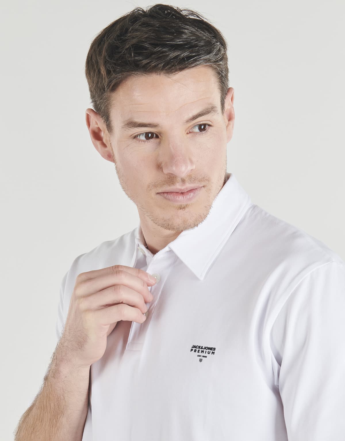 Men's Polo Shirts Jack & Jones White