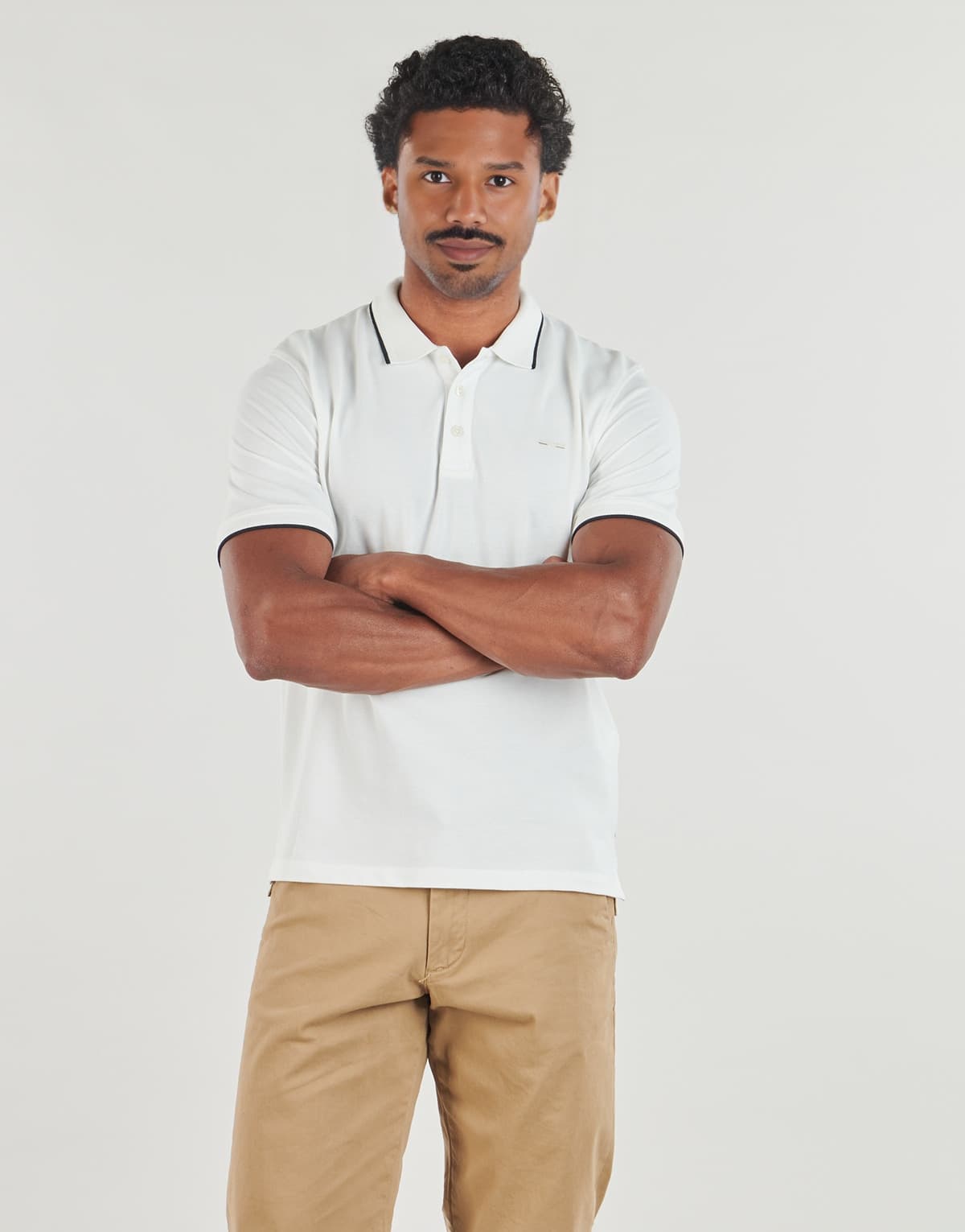 Men's Polo Shirts Jack & Jones White