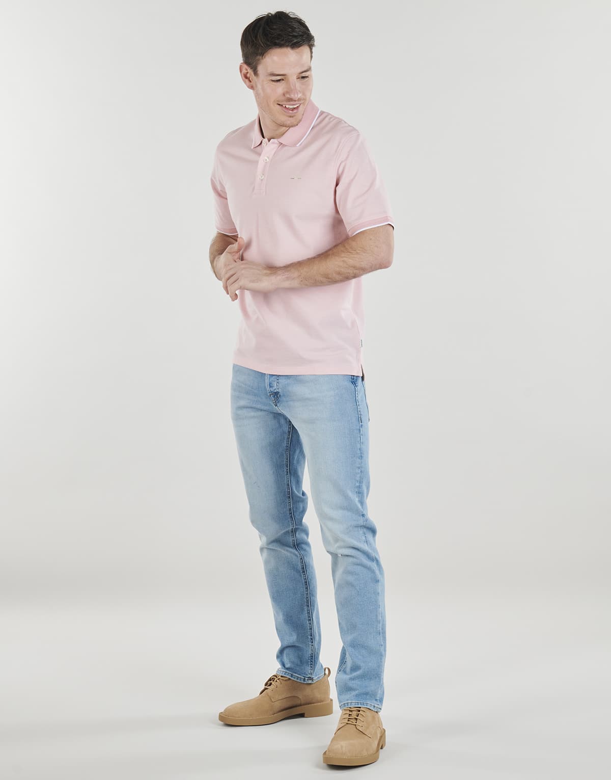 Men's Polo Shirts Jack & Jones Pink