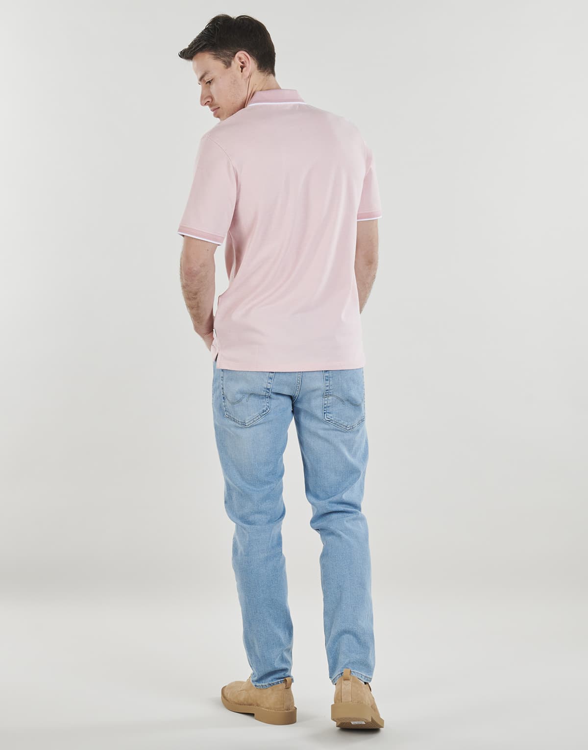 Men's Polo Shirts Jack & Jones Pink
