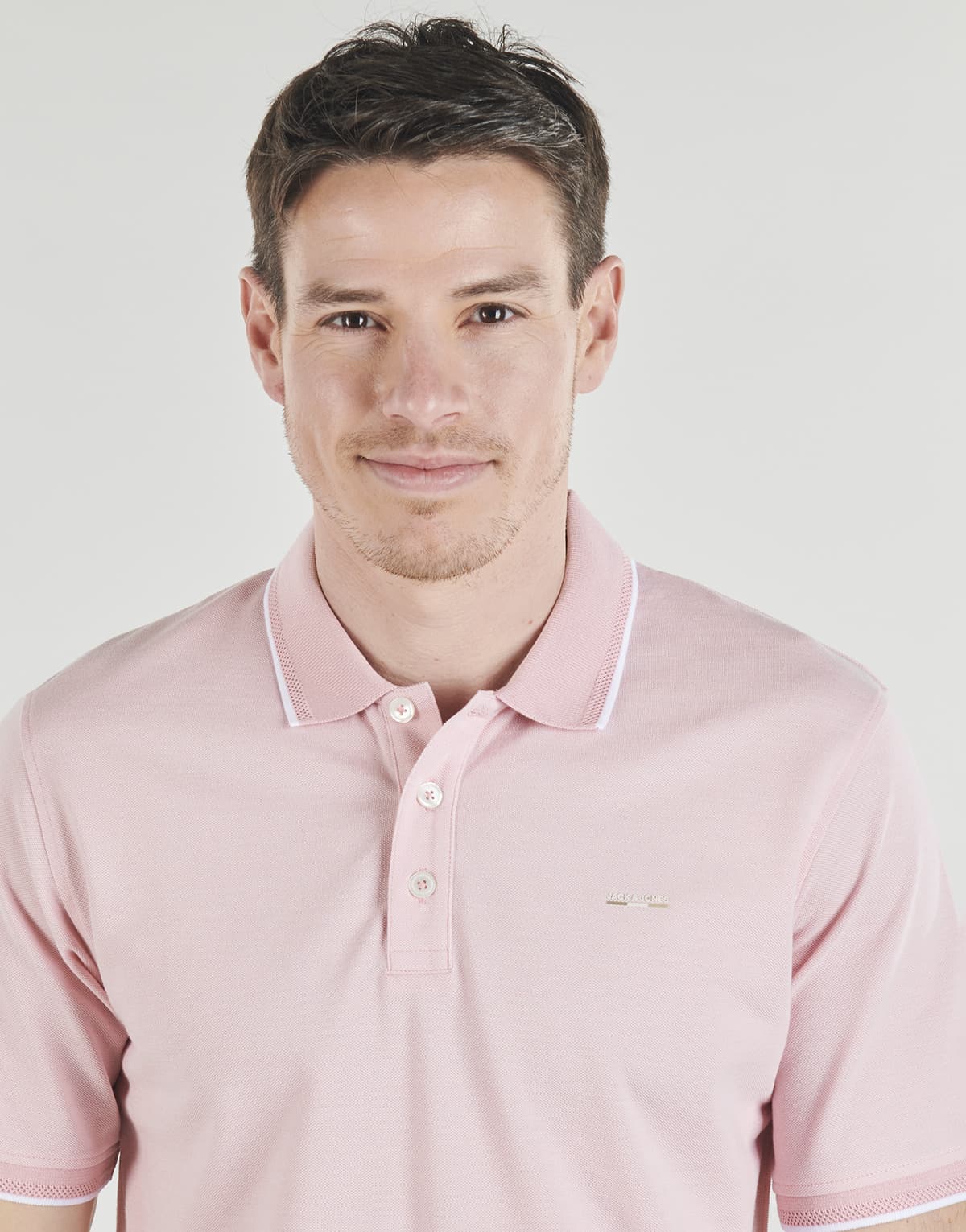 Men's Polo Shirts Jack & Jones Pink