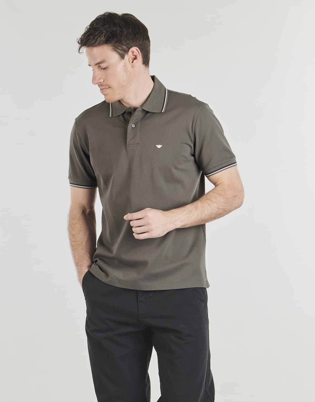 Men's Polo Shirts Emporio Armani Khaki