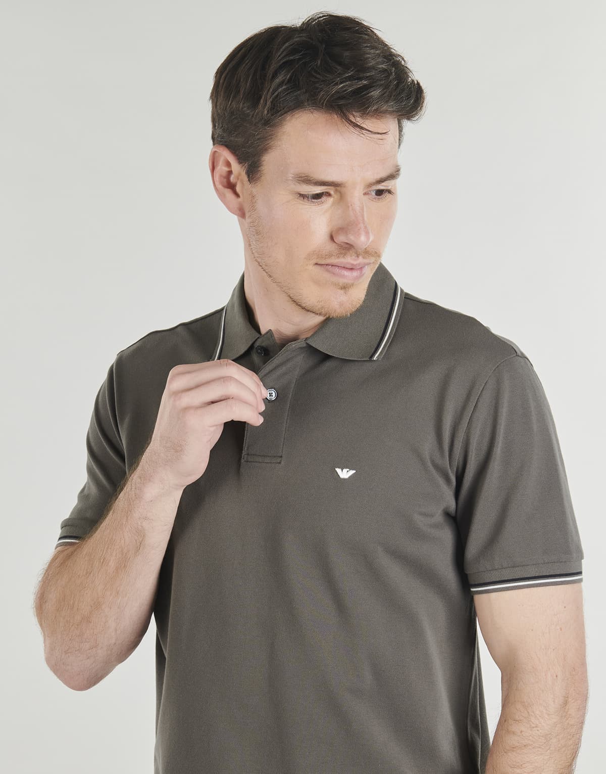 Men's Polo Shirts Emporio Armani Khaki