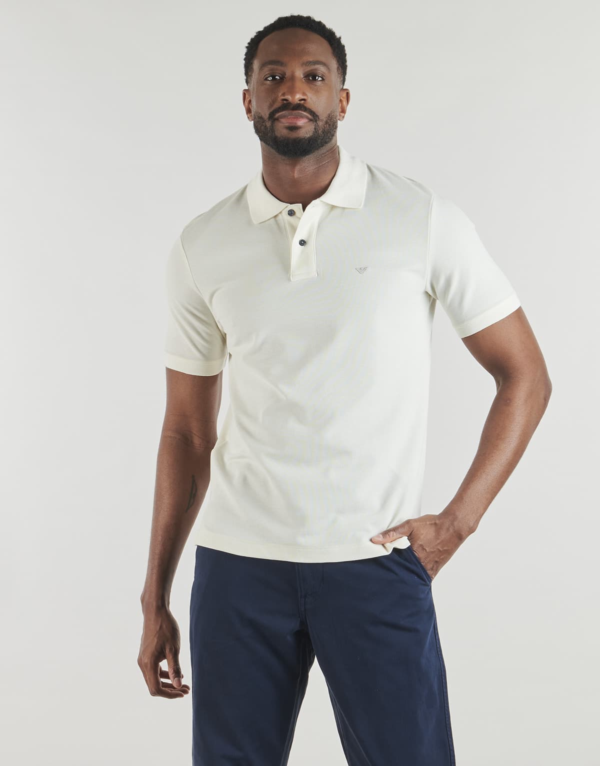 Men's Polo Shirts Emporio Armani White