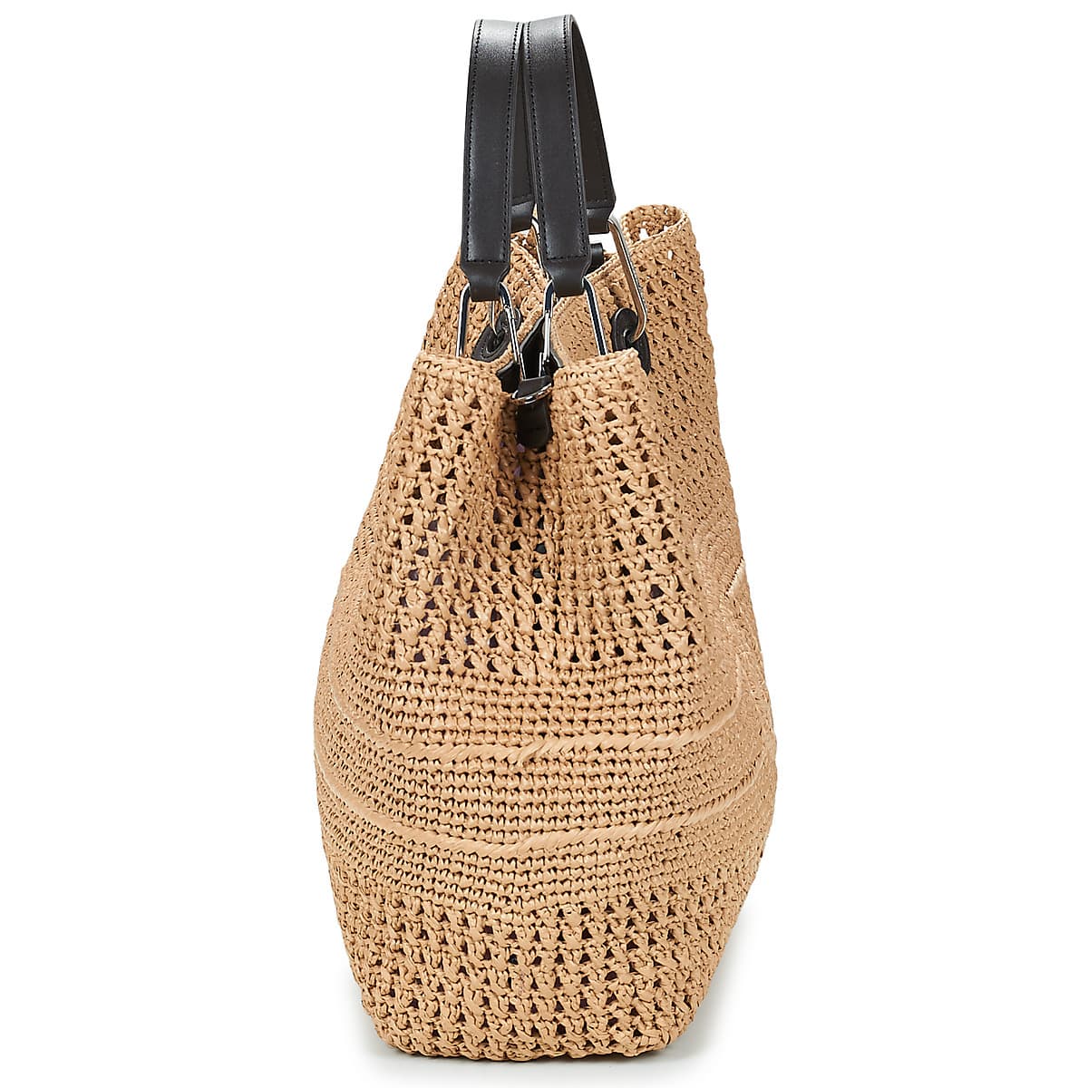 Raffia Medium Shoper Bag Women Emporio Armani