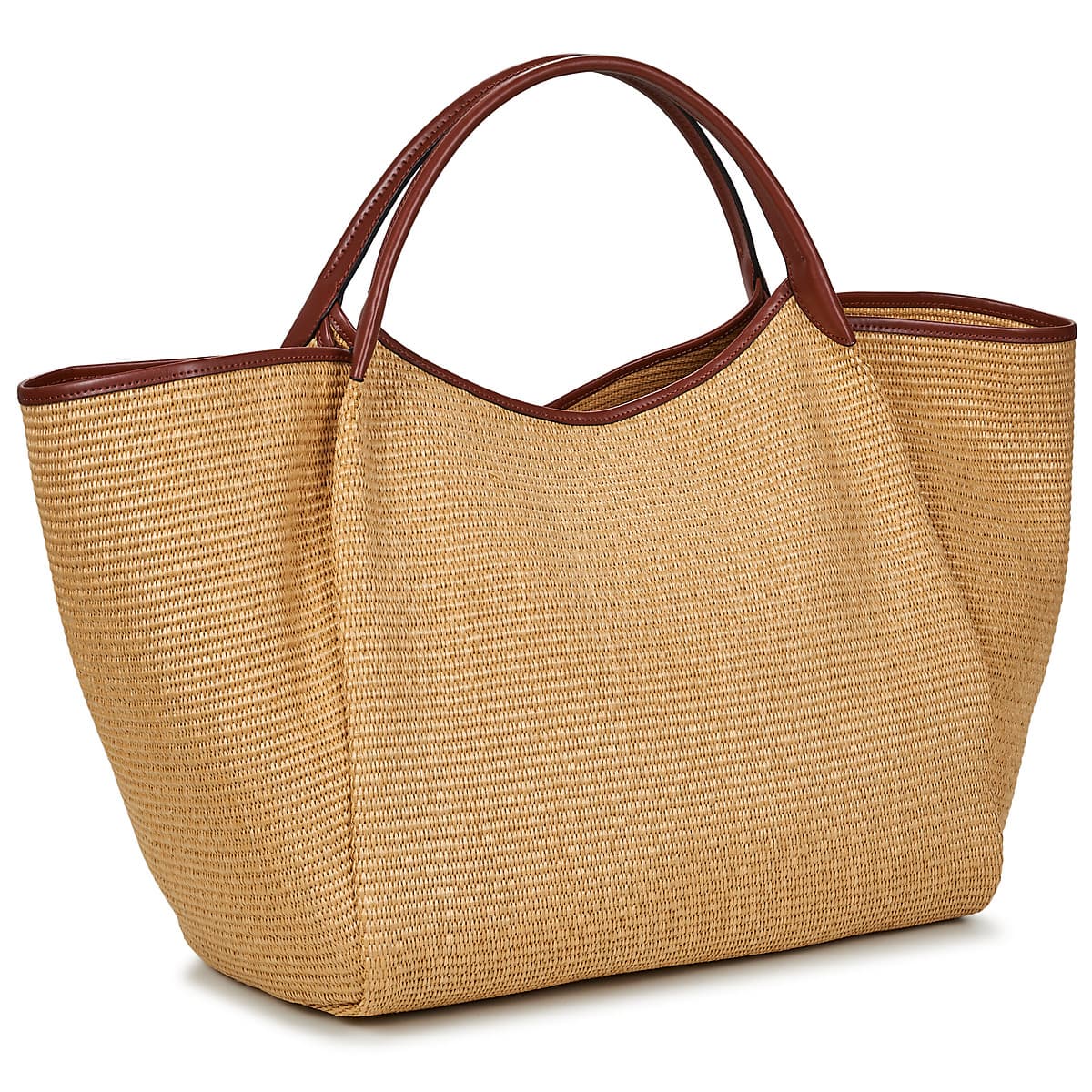 Straw Large Shopper Bag Women Emporio Armani