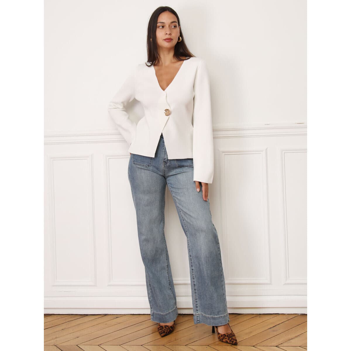 Women's Jackets La Modeuse White