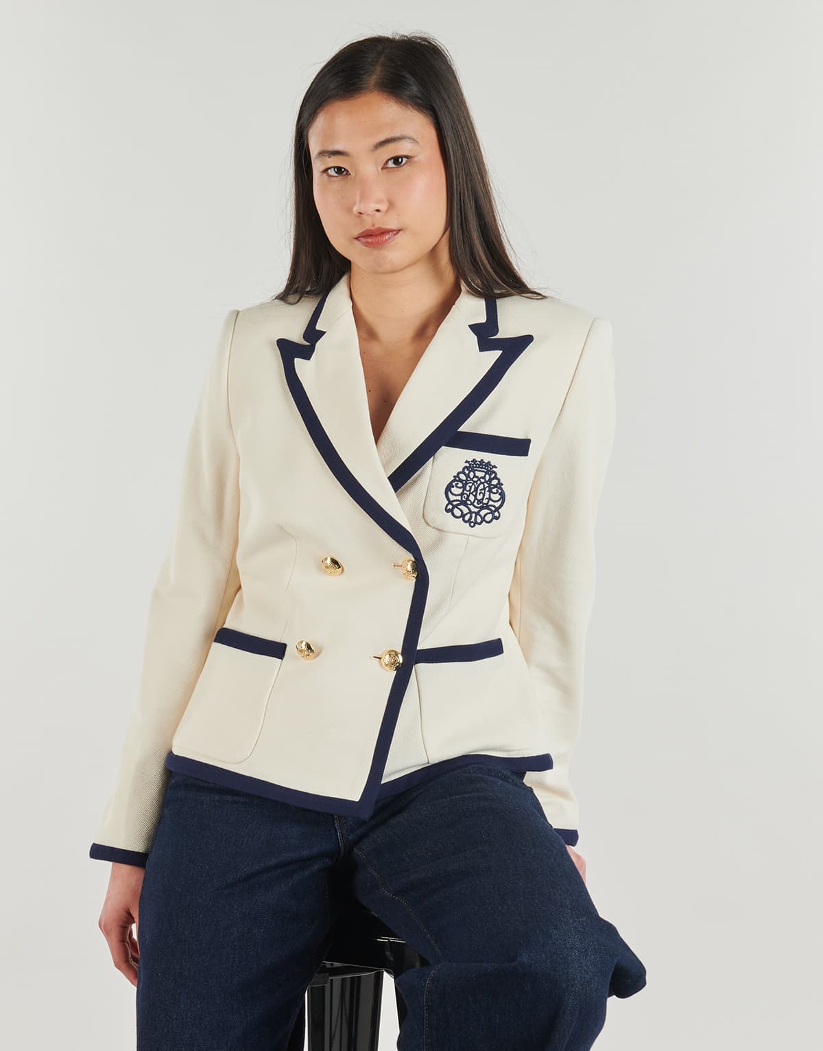 Women's Blazers Lauren Ralph Lauren Beige