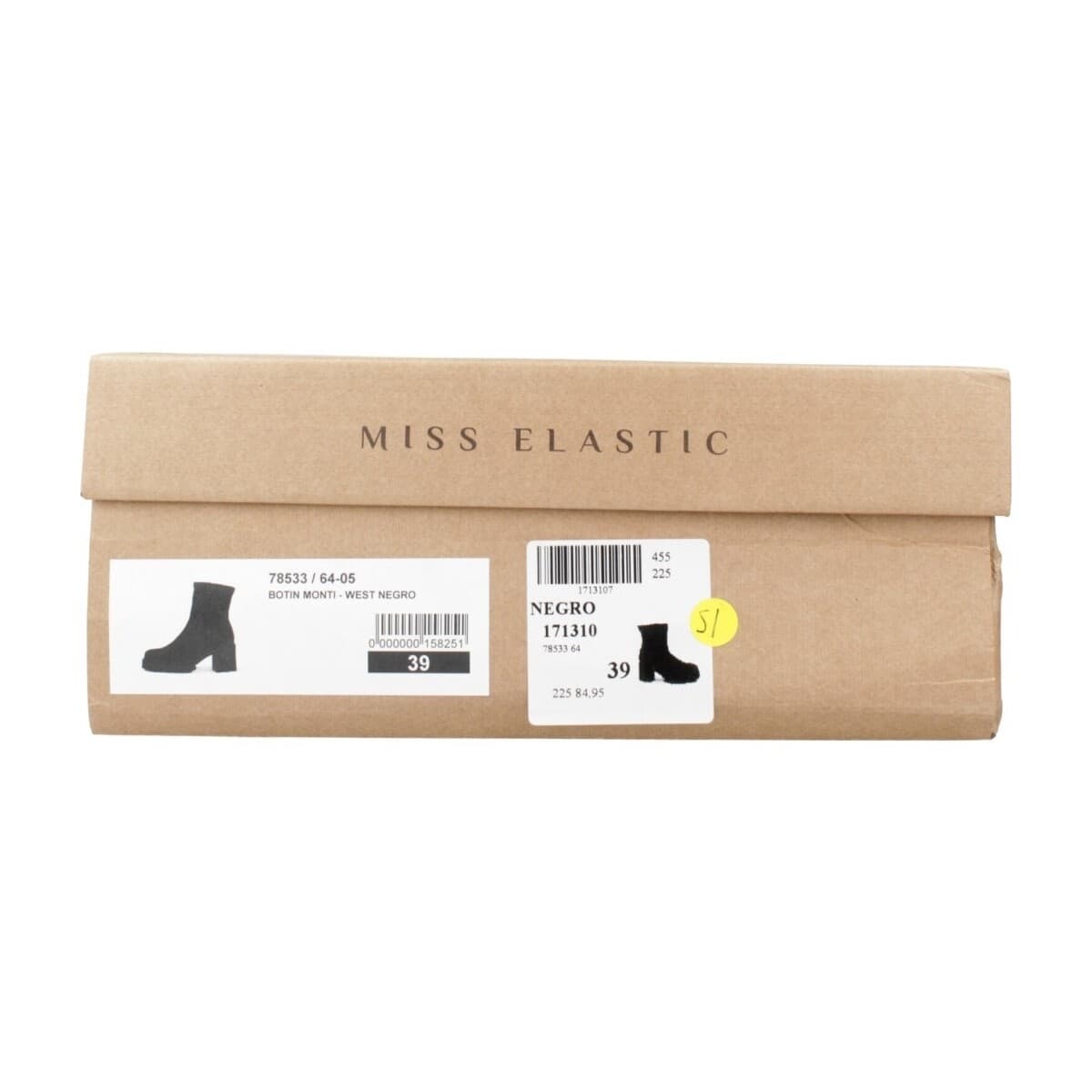 Women's Ankle Boots Miss Elastic Black