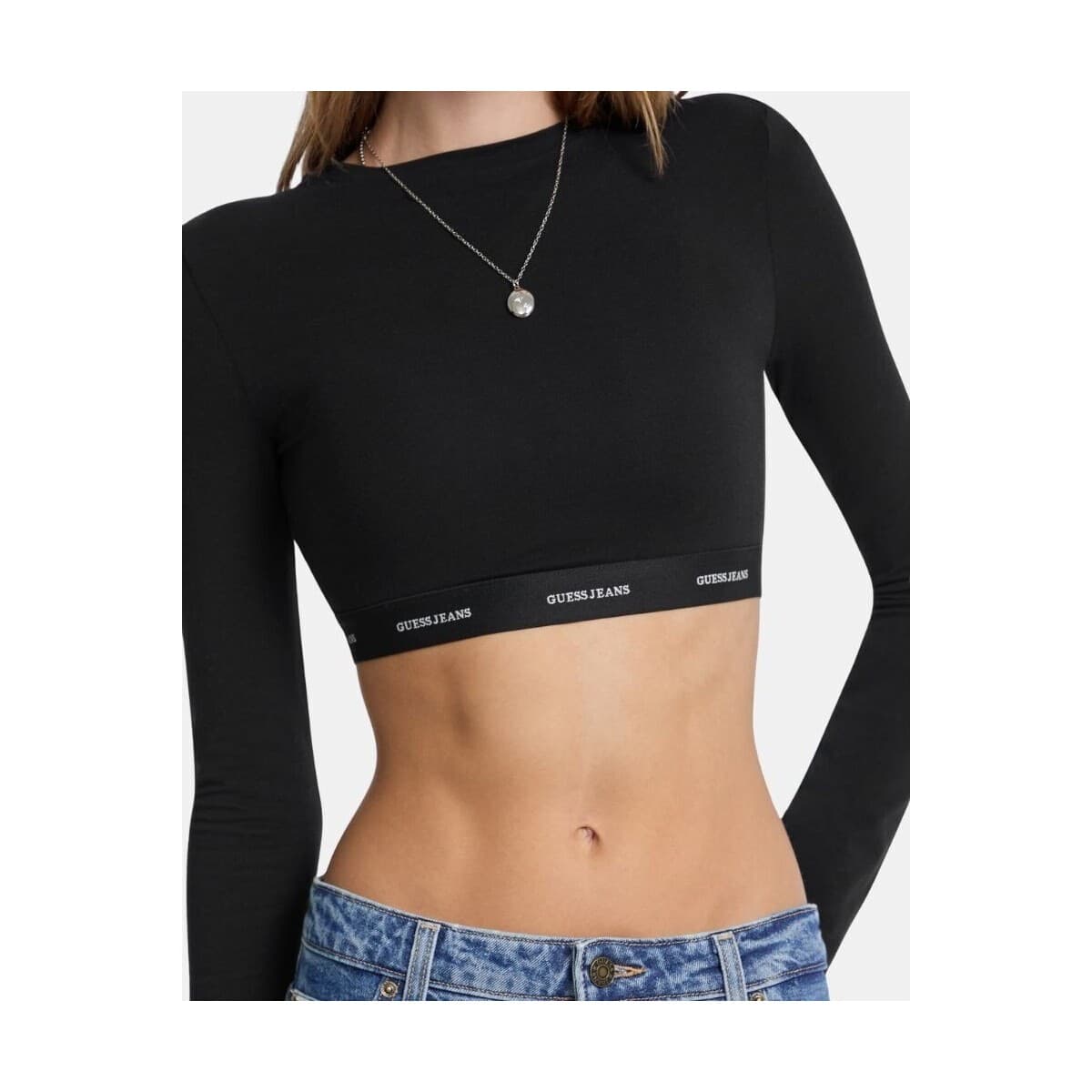 Women's T-Shirts Guess Black