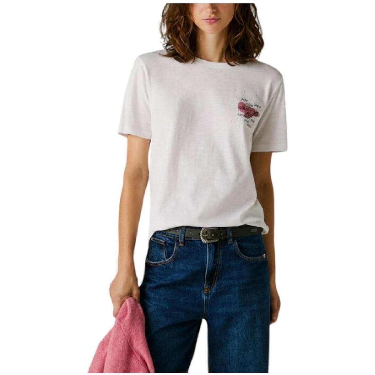 Women's T-Shirts Pepe Jeans White