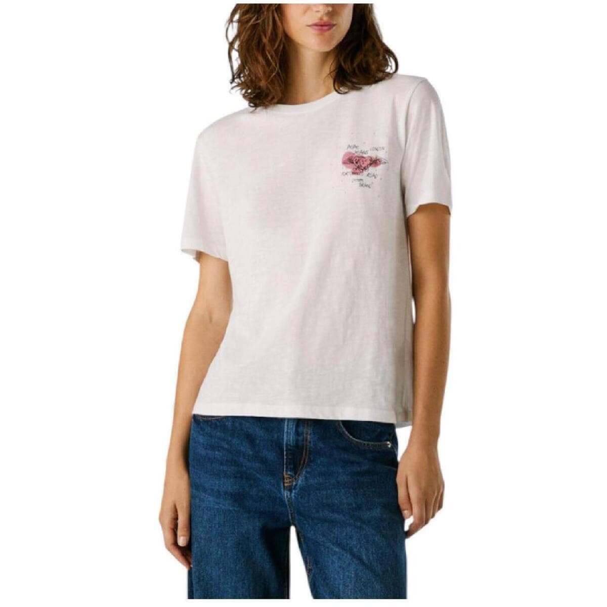 Women's T-Shirts Pepe Jeans White