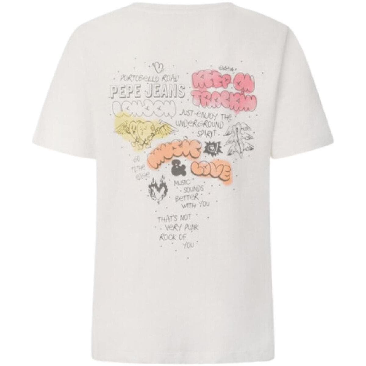 Women's T-Shirts Pepe Jeans White
