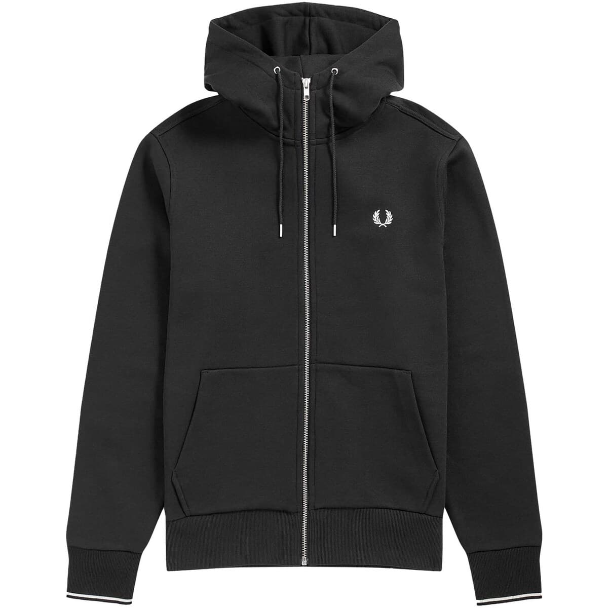 T-shirt με κουκούλα Fred Perry Fp Hooded Zip Through Sweatshirt