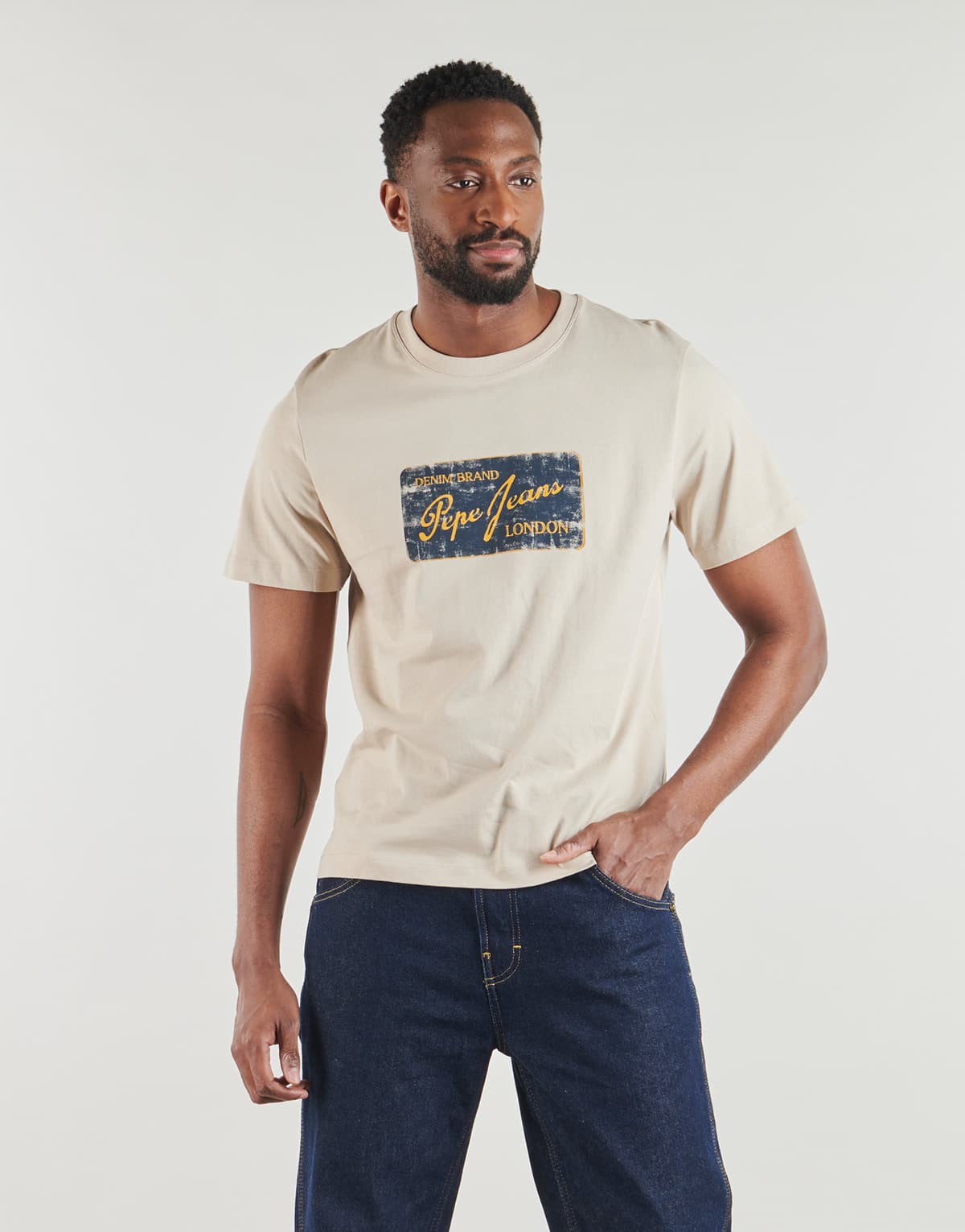 Men's T-Shirts Pepe Jeans Beige